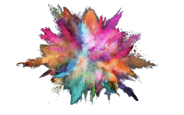 jaillissement de couleurs